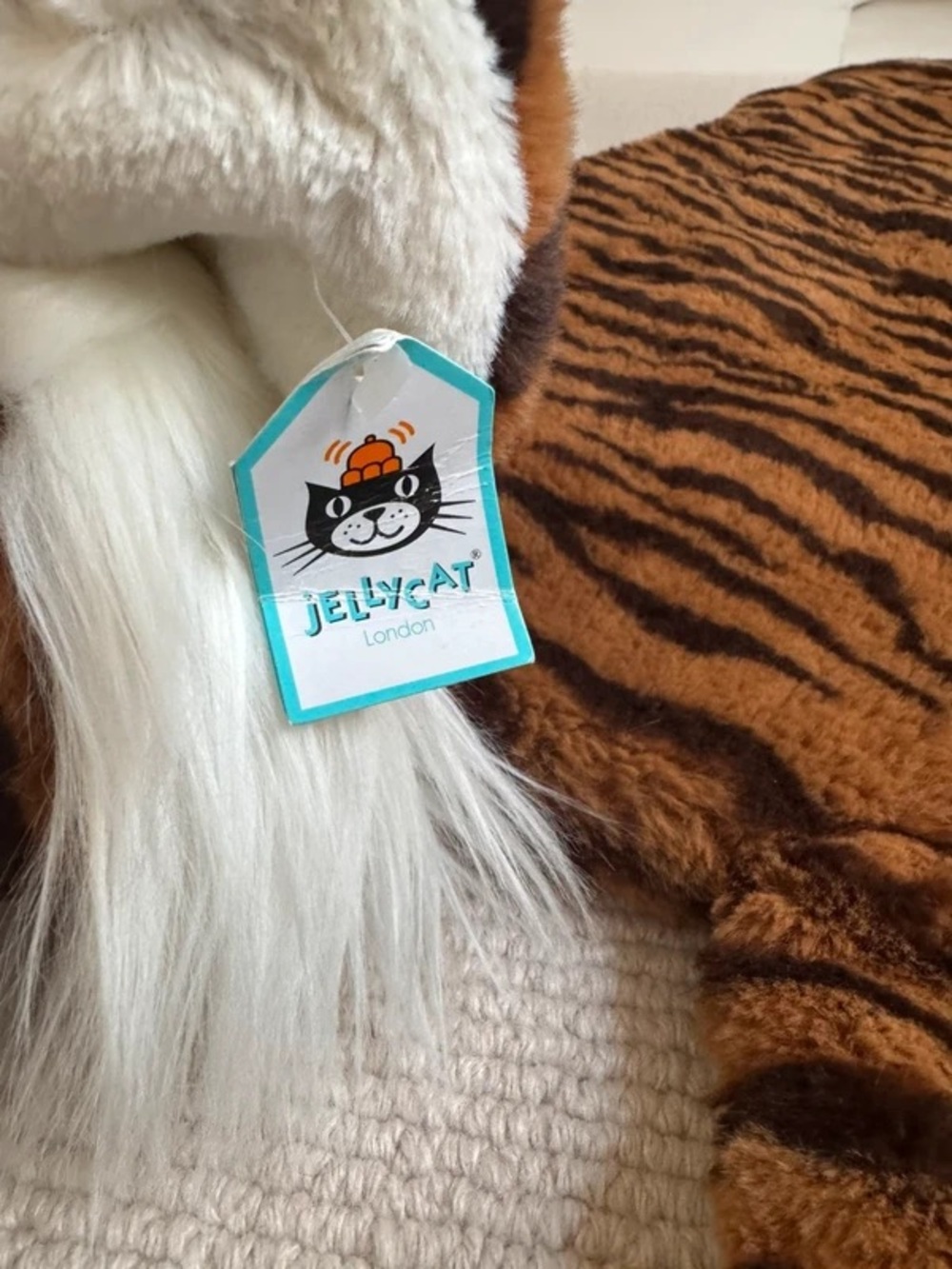 RETIRED RARE JELLYCAT TIA TIGER PLAYMAT TAGS ATTACHED BABY STUFFED ANIMAL - Picture 5 of 11